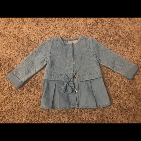 Taharai Baby Girl Chambray Jacket - Picture 2 of 6